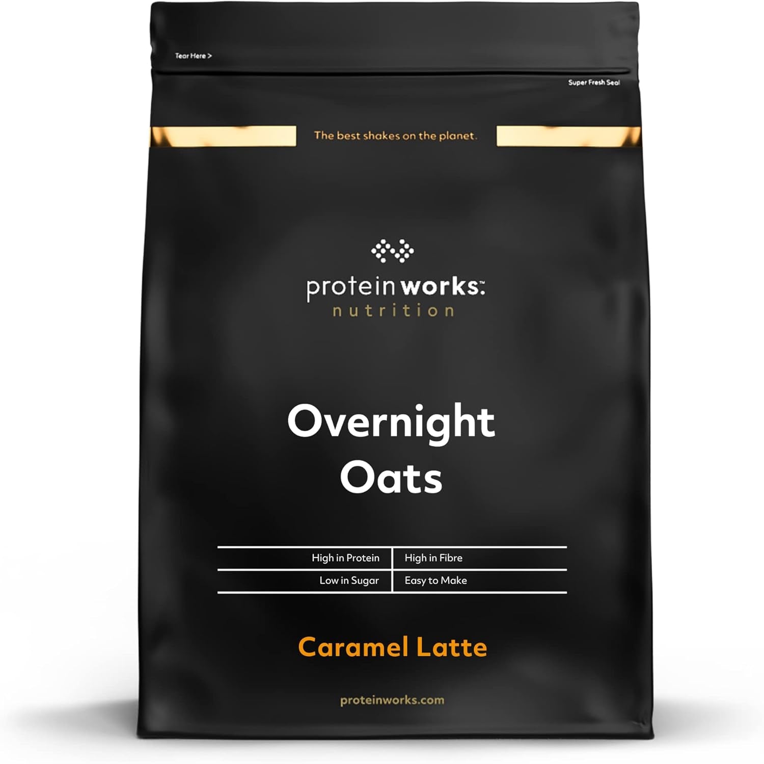 Havregryn över natten med protein | Mörk choklad och hallon | Proteinrik frukost | Snack med låg sockerhalt | Havregryn med lågt GI | 500 g