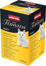 animonda Vom Feinsten Våtfoder för vuxna katter, kycklingvariant, 6 x 100 g
