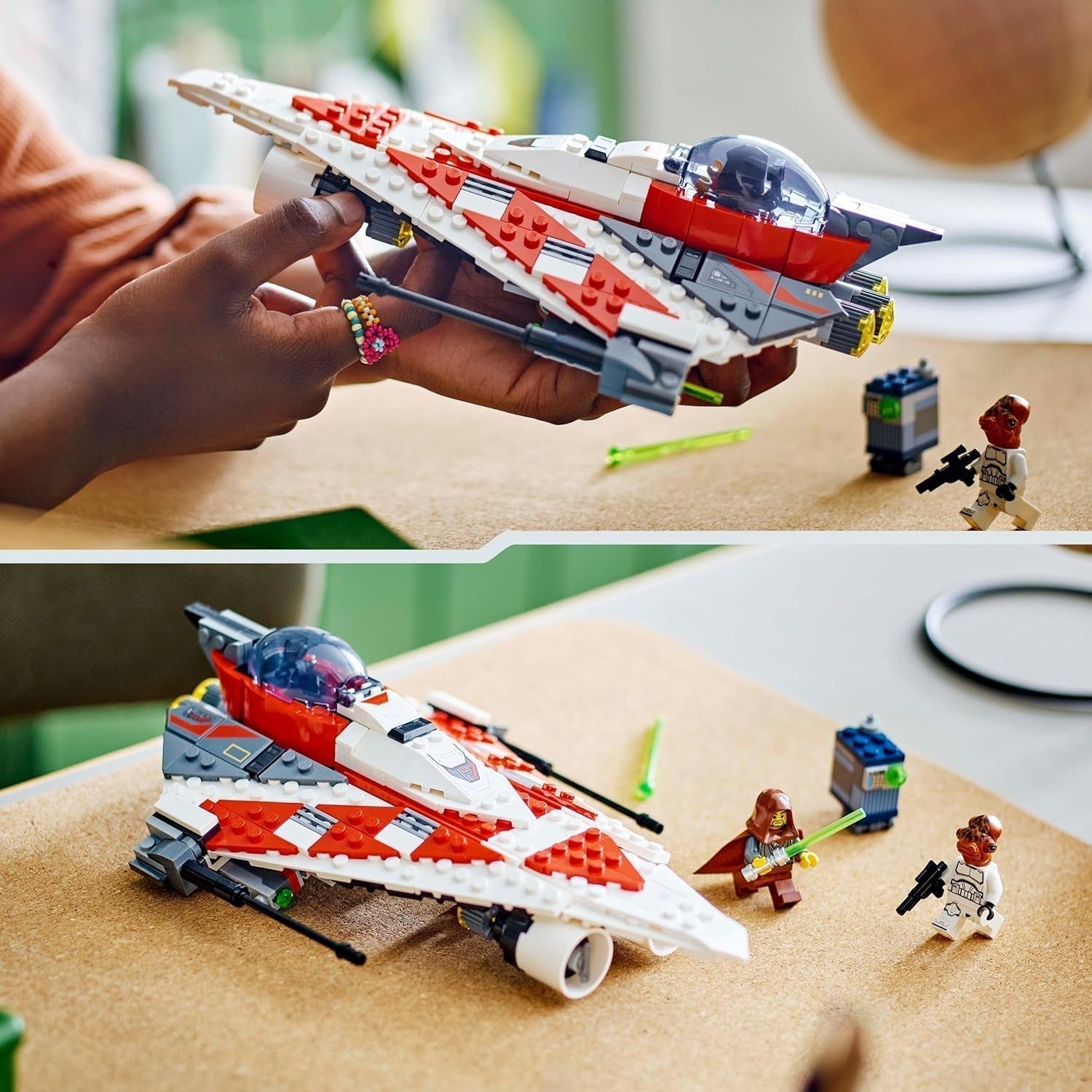 LEGO Star Wars Jedi Bobs Starfighter Byggleksak Rymdskepp Leksaksklossar Populär karaktär Födelsedagspresent för pojkar Flickor och alla fans över 8 år 75388 Byggset Beuche den LEGO-Store