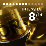 Lavazza Qualità Oro, Arabica-Bohnen med fruktig-blommig smak, 10 kapslar, Nespresso-kompatibel