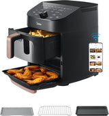 Midea Hot Air Fryer 2L, 1150W Airfryer, oljefri, Hot Air Fryer, Automatisk avstängningsfunktion Hushållsapparater Naty Shop 11L