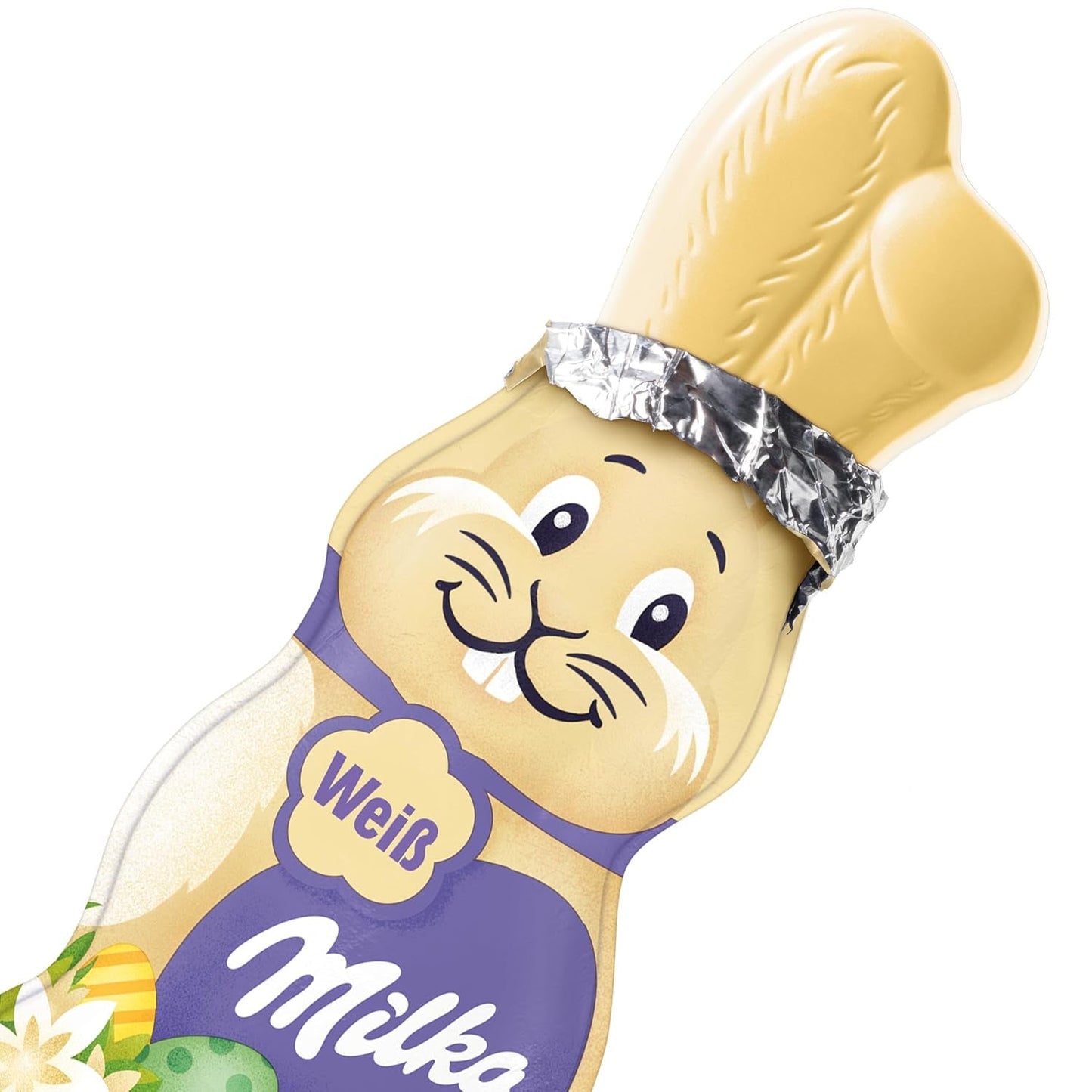 Milka Smiling Bunny White - Påskchoklad gjord av vit choklad i form av en kanin - 14 x 90g