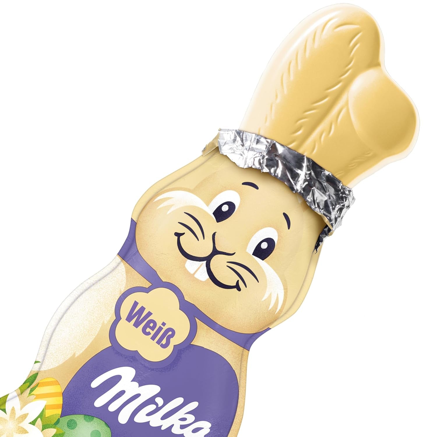 Milka Smiling Bunny White - Påskchoklad gjord av vit choklad i form av en kanin - 14 x 90g