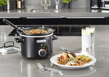 Slow cooker Crockpot, avtagbar keramikskål, lätt att rengöra, 2,4 liter (1-2 personer) Slow Cooker Naty Shop