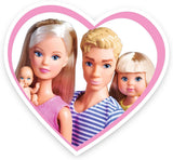 Simba 105733673 - Steffi Love Happy Family, gravid docka, Kevin, Evi och baby med barnvagn, 11 delar, tillbehör, 30 cm, 3+