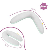 Badabulle Amningskudde och fluffig gravidkudde, 150 cm, med överdrag, ergonomisk form Tillbehör Mat och Amning Bebe Naty Shop