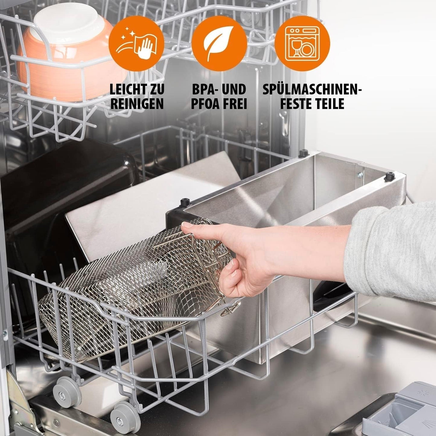 Tristar oljefritös FR-6935, 2000 watt, 3 liter, termostat, kall zon, 3-4 personer, metall Vitvaror Naty Shop