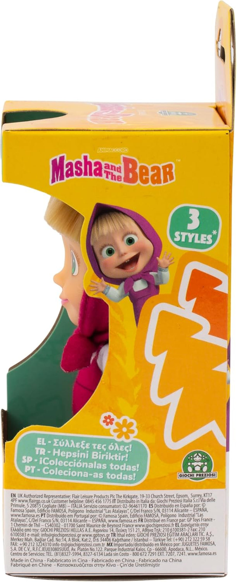 Masha och Michka docka 12 cm samlingsbar sommaroutfit modellleksak för 3 år och uppåt MHA001