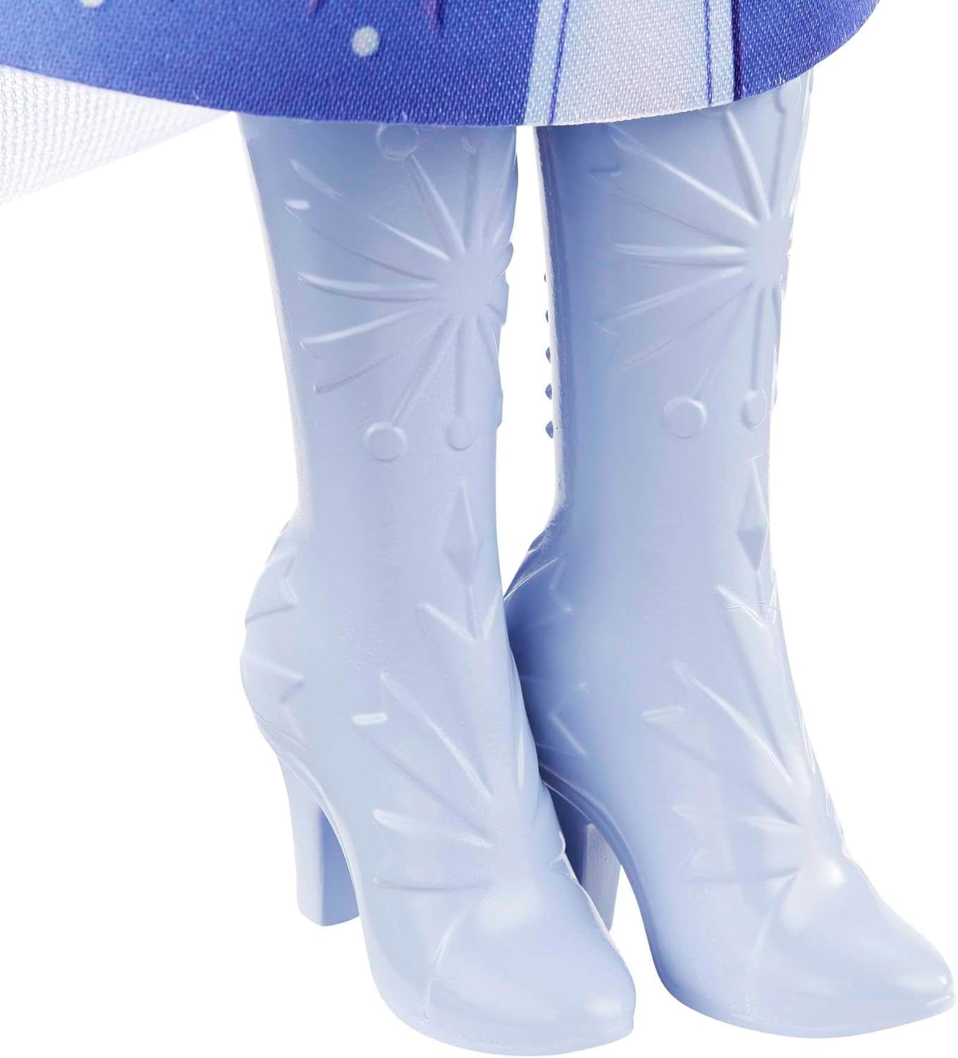 Mattel Disney Princess Elsa Doll, Frozen Doll i resedräkt, kambart blont hår, ledad led, avtagbar kjol och stövlar, Disney presenter, leksak för åldrarna 3 och uppåt, HLW48
