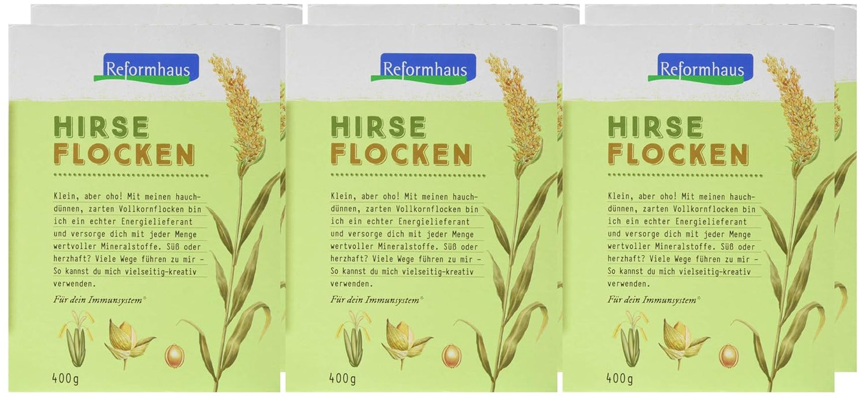 Hirse-Flocken Bio, 6Er Pack (6 X 400 G) Spannmål Naty Shop