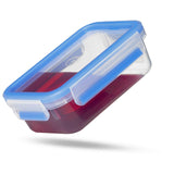Emsa 508558 Clip & Close matförvaringsbehållare | 3 delar set | 3 x 1 liter | -40 till +100 grader | plast | 100% förseglad | specialförsegling för färskhet Naty Shop matförvaringslådor