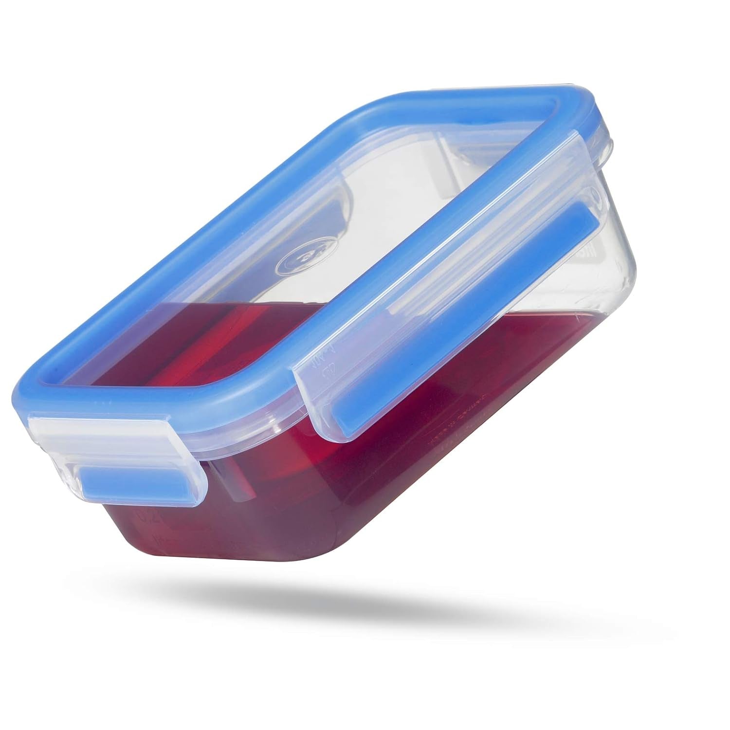 Emsa 508558 Clip & Close matförvaringsbehållare | 3 delar set | 3 x 1 liter | -40 till +100 grader | plast | 100% förseglad | specialförsegling för färskhet Naty Shop matförvaringslådor