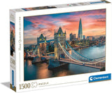 Clementoni - 31694 Collection - London Twilight, Pussel 1500 bitar för vuxna och barn 10 år, skicklighetsspel för hela familjen Pussel Naty Shop Standardtitel