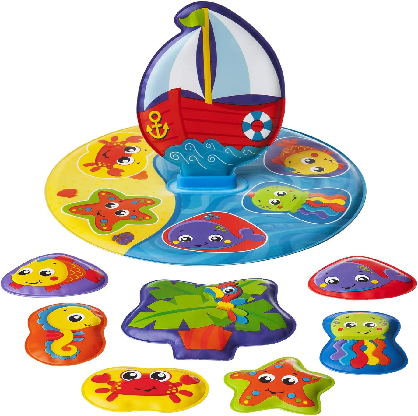 Playgro badbok - Vattenleksaker - Barnleksaker - Leksaker - Småbarn - Barnvattenleksaker - Barnbadbok - färgglada Leksaker Bebe Naty Shop Badpussel