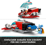 LEGO Star Wars: The Adventures of the Young Jedi Crimson Firehawk, startset för barn med byggbart rymdskepp, speedercykel och 3 figurer, present till pojkar och flickor 4 år gamla 75384 Byggset Besuche den LEGO-Store