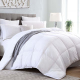 Kingsley Trend Alternativa vitt duntäcke för alla årstider, alla årstider, king size täcke (2,6 M X 2,3 M), mjuka, maskintvättbara täcken och täcken Naty Shop Queen White