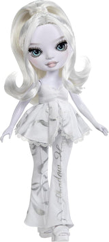Rainbow High Shadow High Girl's Night Doll - Natasha Zima - 28cm modedocka i nyanser av grått, vitt hår och silveroutfit med accessoarer och kam - För samlare och barn från 6 år och uppåt
