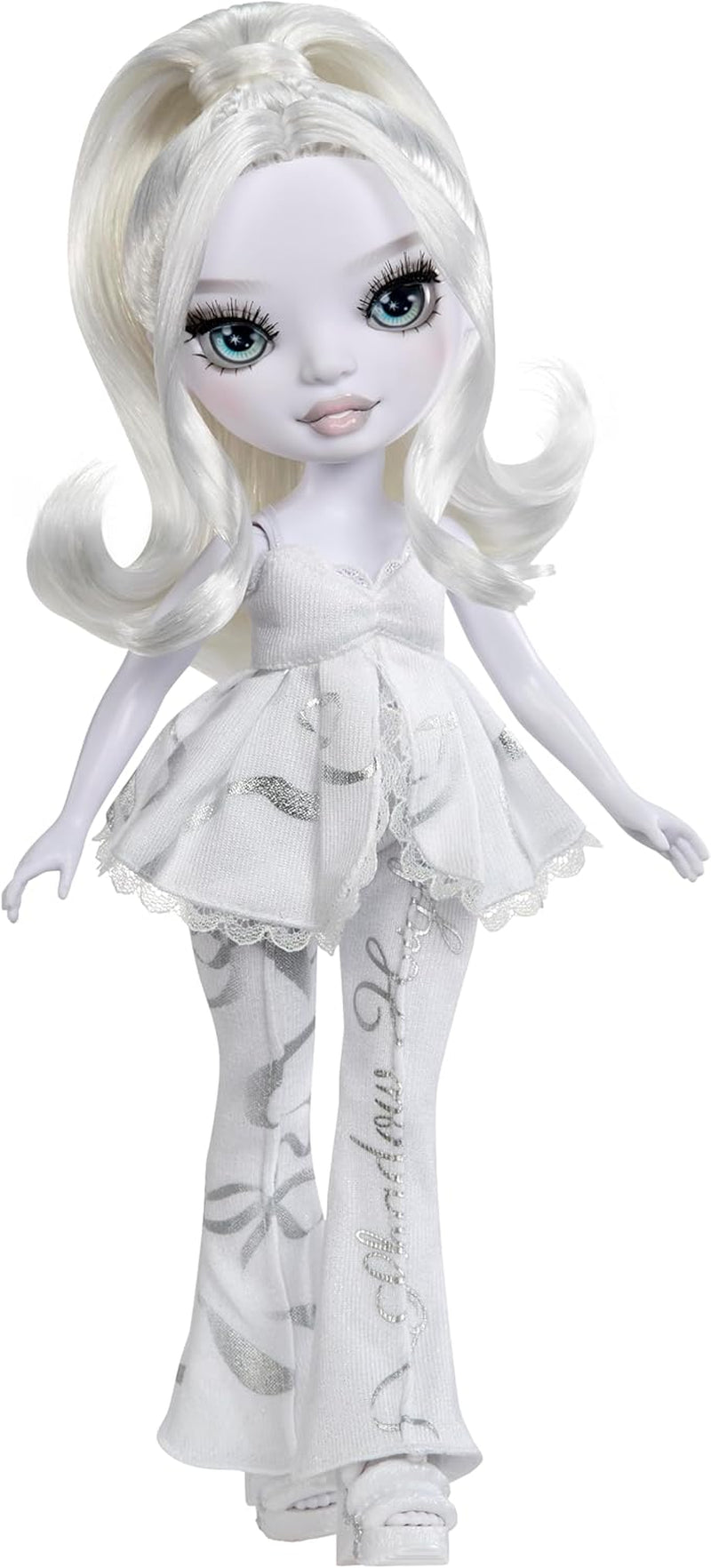 Rainbow High Shadow High Girl's Night Doll - Natasha Zima - 28cm modedocka i nyanser av grått, vitt hår och silveroutfit med accessoarer och kam - För samlare och barn från 6 år och uppåt
