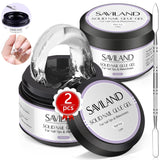 SAVILAND Fester Nagelkleber Gel: 30-Tage Lang Anhaltender Stronger Nagelkleber Für Press on Nagels Falsche Nagelspitzen 15Ml U V Nagelkleber 3D Gel-Nagelkunst-Kleber Für Verwendung Im Salon Zu Hause