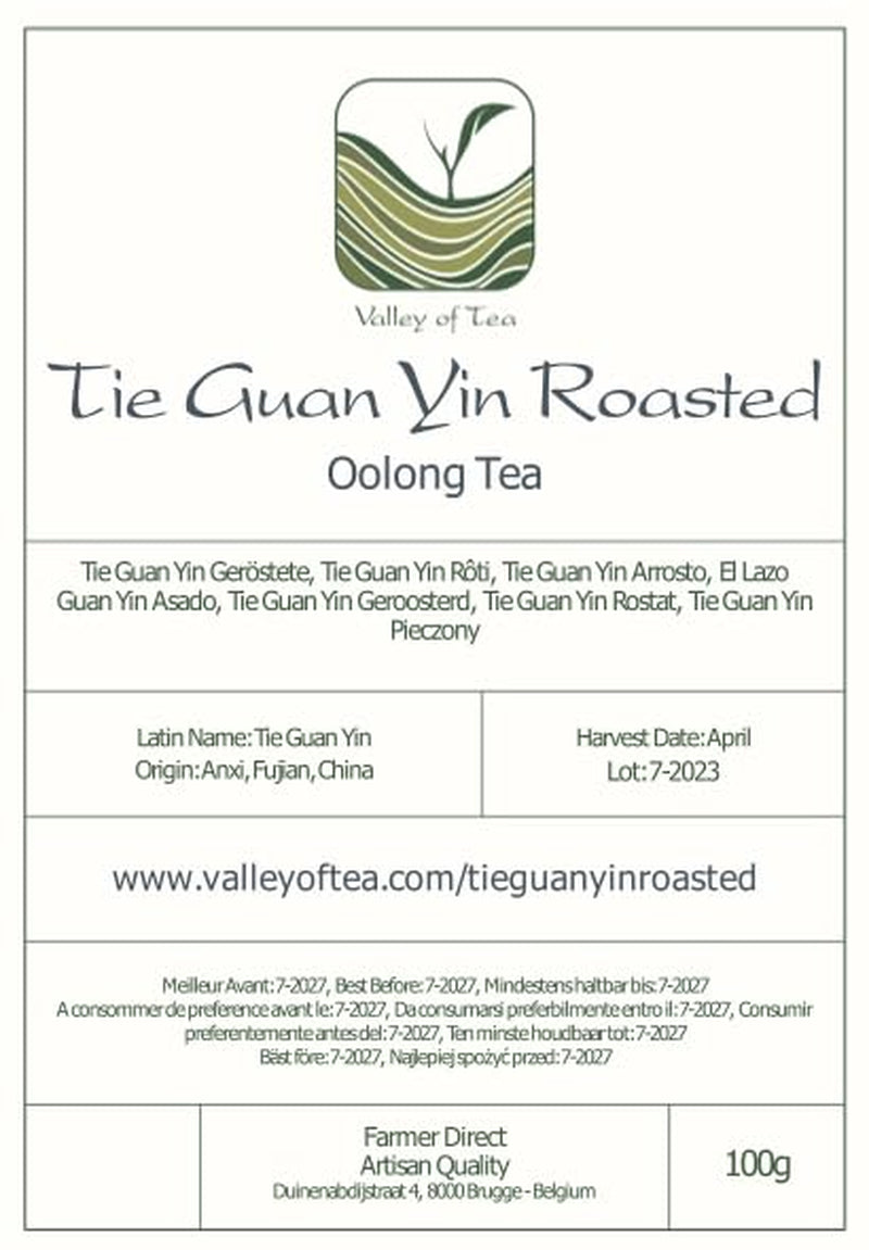 Tie Guan Yin Oolong Tea - Rostat blått te Ti Kuan Yin Kina - kinesiskt Wu Long Tea Tieguanyin - Blått te Olongh Tea Olongo Tea