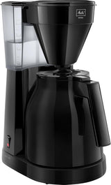 Melitta Easy – Espressomaskin med filter och glaskaraff, för upp till 10 koppar kaffe, svart