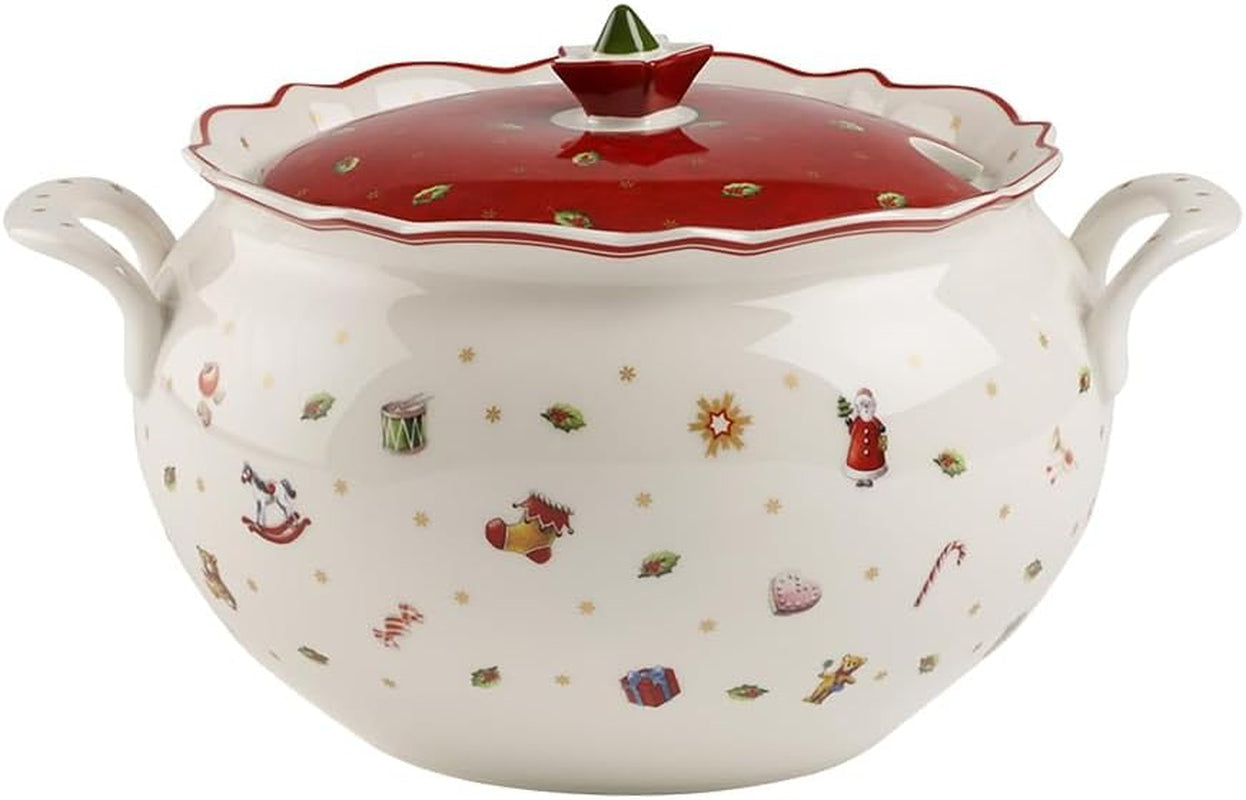Villeroy & Boch Toy's Delight Terrine, 3 liter, premiumporslin, vit/röd