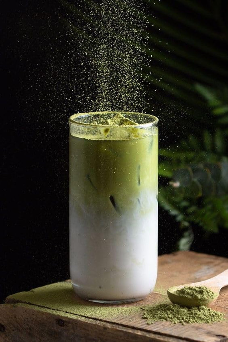 Umami Bio Matcha grönt tepulver - kulinarisk kvalitet, odlat i Uji, Kyoto (Japan) från ekologiskt jordbruk. Utmärkt för att dricka eller för matlagning i köket 100 g...