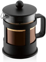 Bodum Kenya kaffebryggare - 350 ml / 3 koppar - Manuell fransk press Borosilikatglas och rostfritt stål - Tål diskmaskin - Tillverkad i Portugal