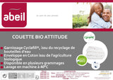 Abeil Couette Attitude Coton Légère 240 X 260 Cm Organic Quilt Attitude Lätt, bomull, polyester, vit Täcken och täcken Naty Shop