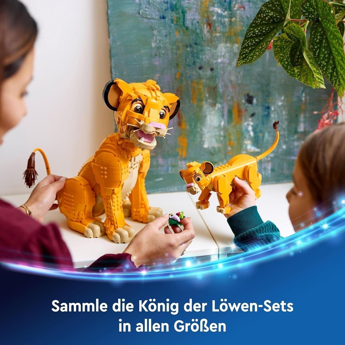 LEGO Ç€ Disney Simba, lejonkungens unge, byggleksak för barn, fantasilekset med lejonfiguren, cool presentidé för tjejer och pojkar från 6 år, barnleksak 43243 Byggset Beuche den LEGO-Store