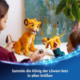 LEGO Ç€ Disney Simba, lejonkungens unge, byggleksak för barn, fantasilekset med lejonfiguren, cool presentidé för tjejer och pojkar från 6 år, barnleksak 43243 Byggset Beuche den LEGO-Store
