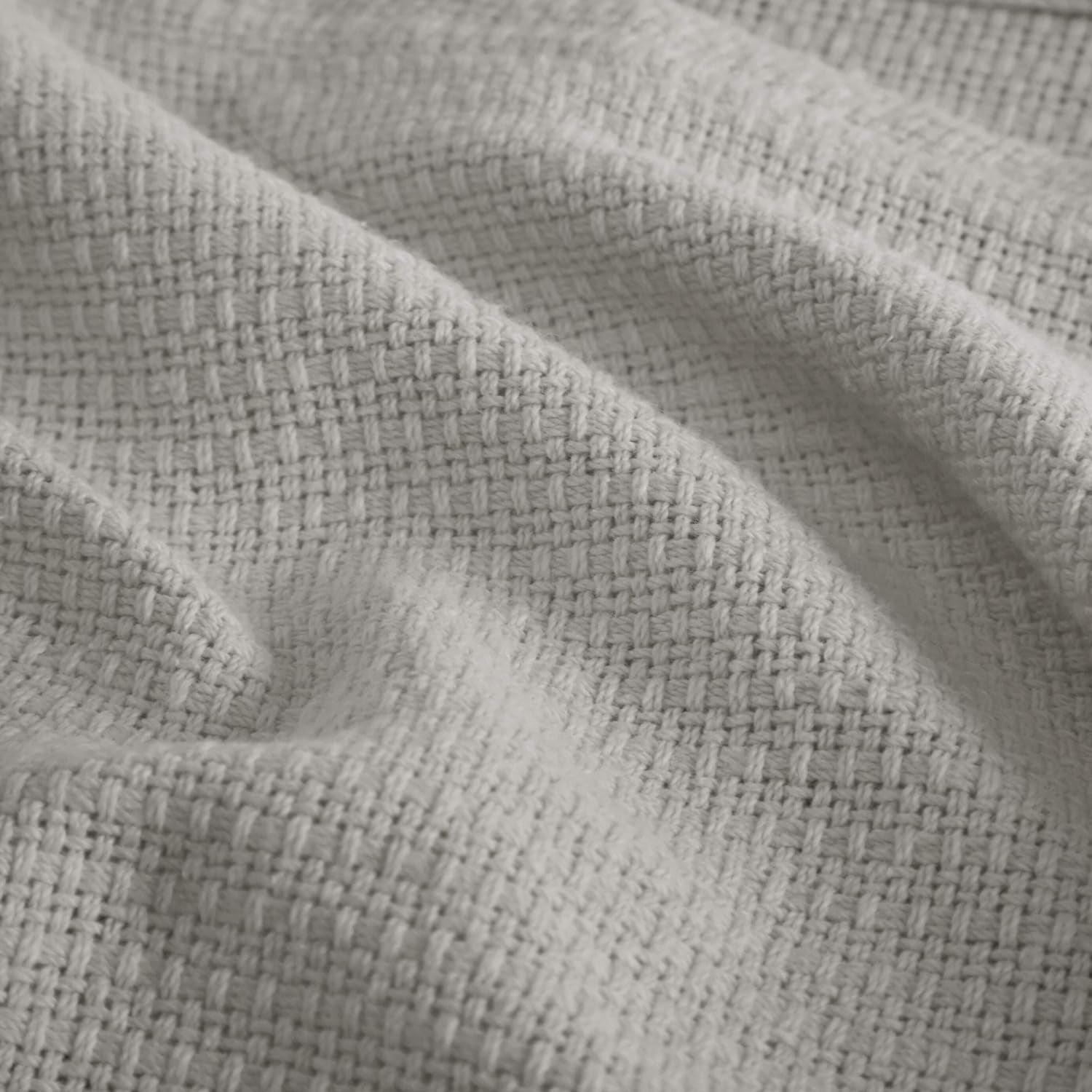 Madison Park Freshspun Wicker Twin Grå bomullsfilt Madison Park sängar och filtar
