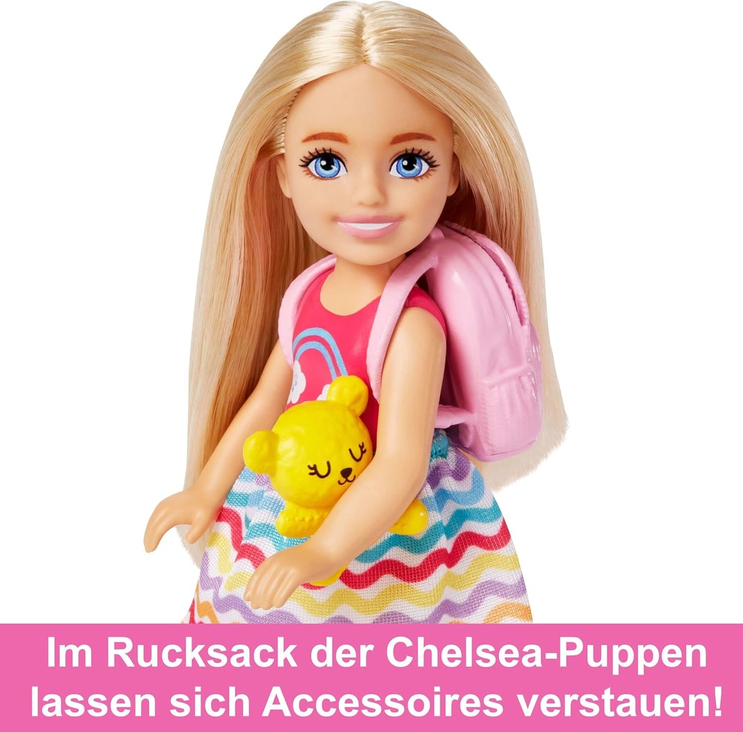 Barbie Chelsea docka och tillbehör 6-delad reseset för valp inklusive hundbur HJY17