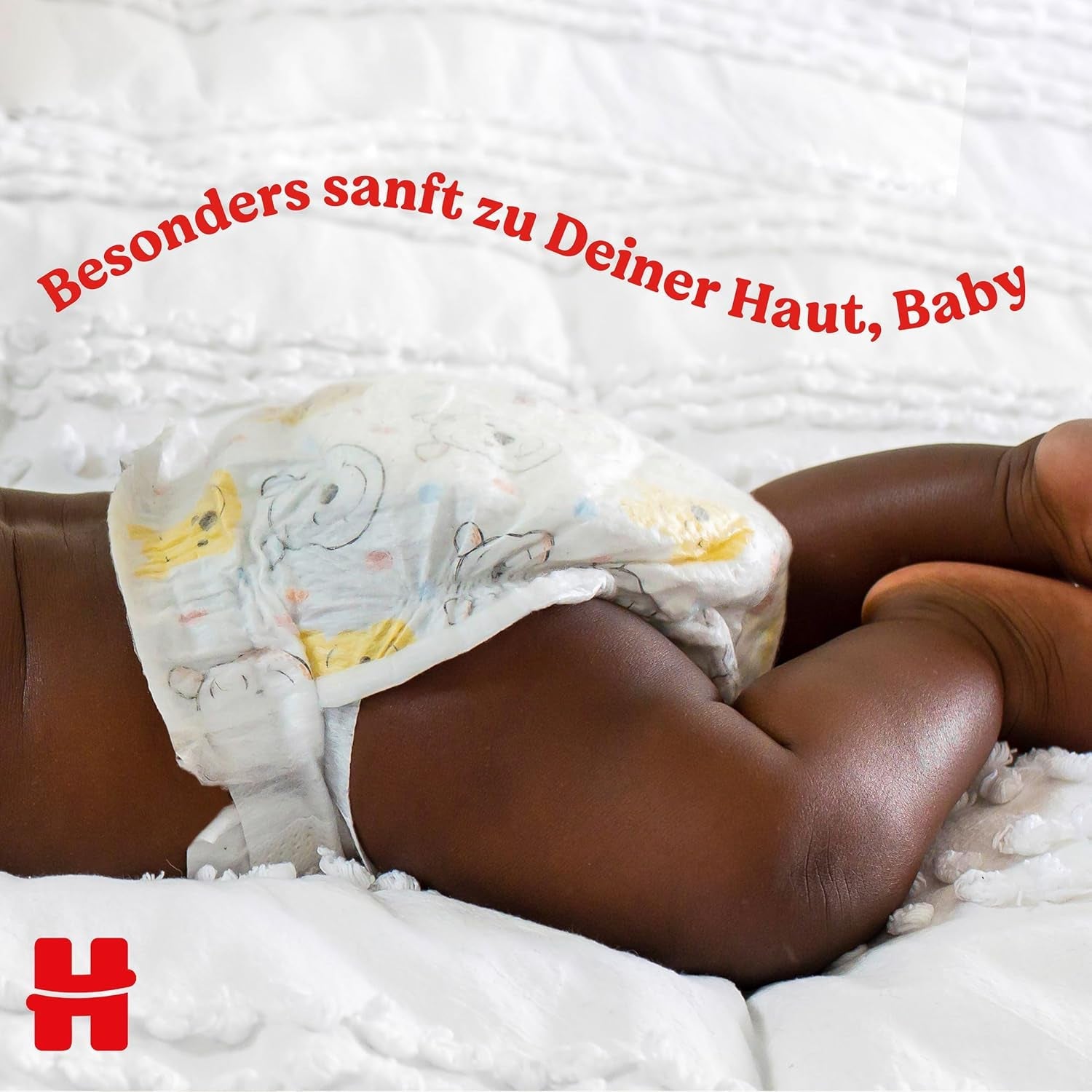 Huggies Newborn blöjor, storlek 1, 100 blöjor (2 x 50), halvmånadslåda