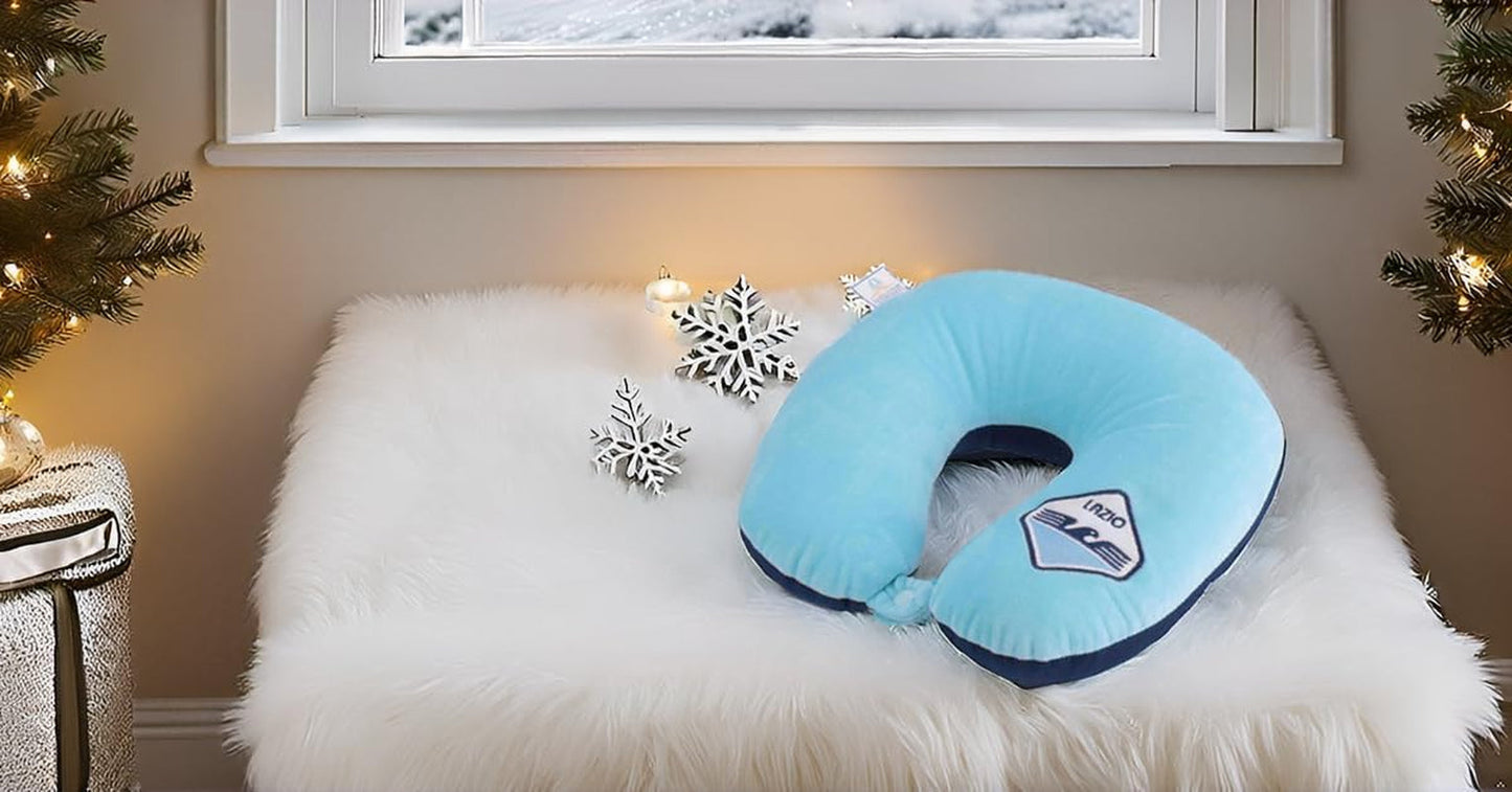 Only4Fan S.R.L. SS Lazio nackkudde, officiell produkt Resekuddar Naty Shop