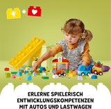LEGO DUPLO Classic Brick Box Bilar och lastbilar, fordonslekset för barn från 1,5 år, kreativ lärande leksak, billeksak och racerbilsset 10439 Byggset Besuche den LEGO-Store