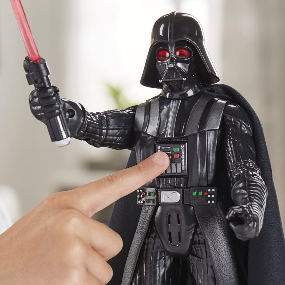 Star Wars Galactic Action Darth Vader, 30 cm stor interaktiv elektronisk actionfigur, barnleksak 4+ actionfigurer Naty Shop