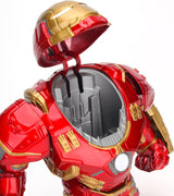 Jada Toys Marvel Figure Hulkbuster & Ironman, Öppen och stängd hjälm, Samlarfigurer, Set, Die-Cast, Röd, Storlek: 6 tum Hulkbuster & 2 tum Ironman Actionfigurer Naty Shop