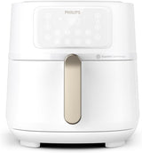 Philips 3000Er Airfryer XL - Rapid Air-teknik, stekning med upp till 90 % mindre fett, kapacitet 1,2 kg, 6,2 liter, pekskärm Vitvaror Naty Shop Weiß Trådlös anslutning och vit färg 7,2 L