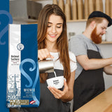 Helmut Sachers Kaffee - Wienerblandning, styrka 3/5, 100 % Arabica, hela kaffebönor, 6 x 500 g Naty Shop