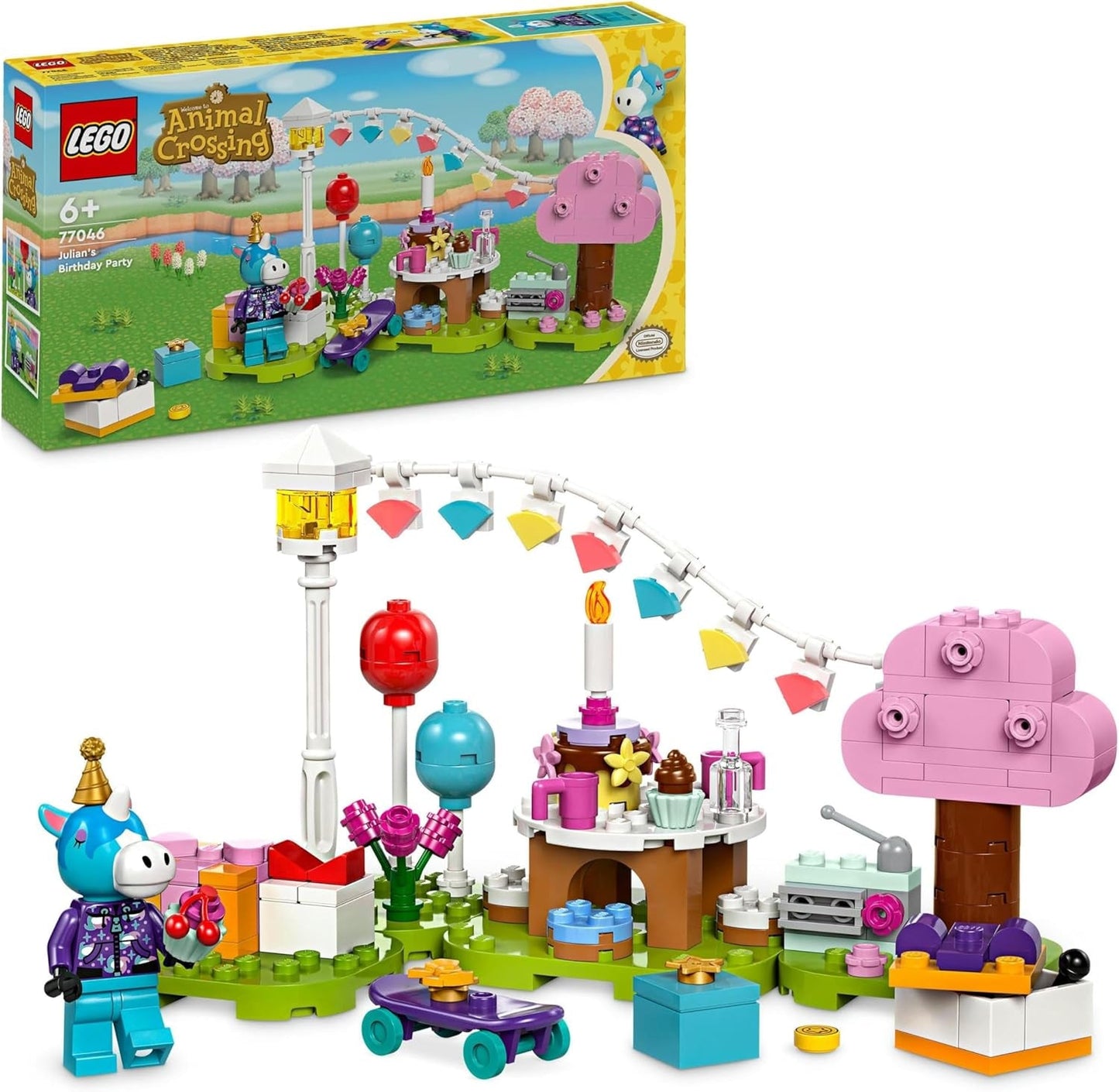 LEGO Animal Crossing Jimmys födelsedagsfest Kreativ leksak för barn Videospel Häst Djurset Present för flickor och pojkar 6 år 77046 Byggset Besuche den LEGO-Store Standardtitel