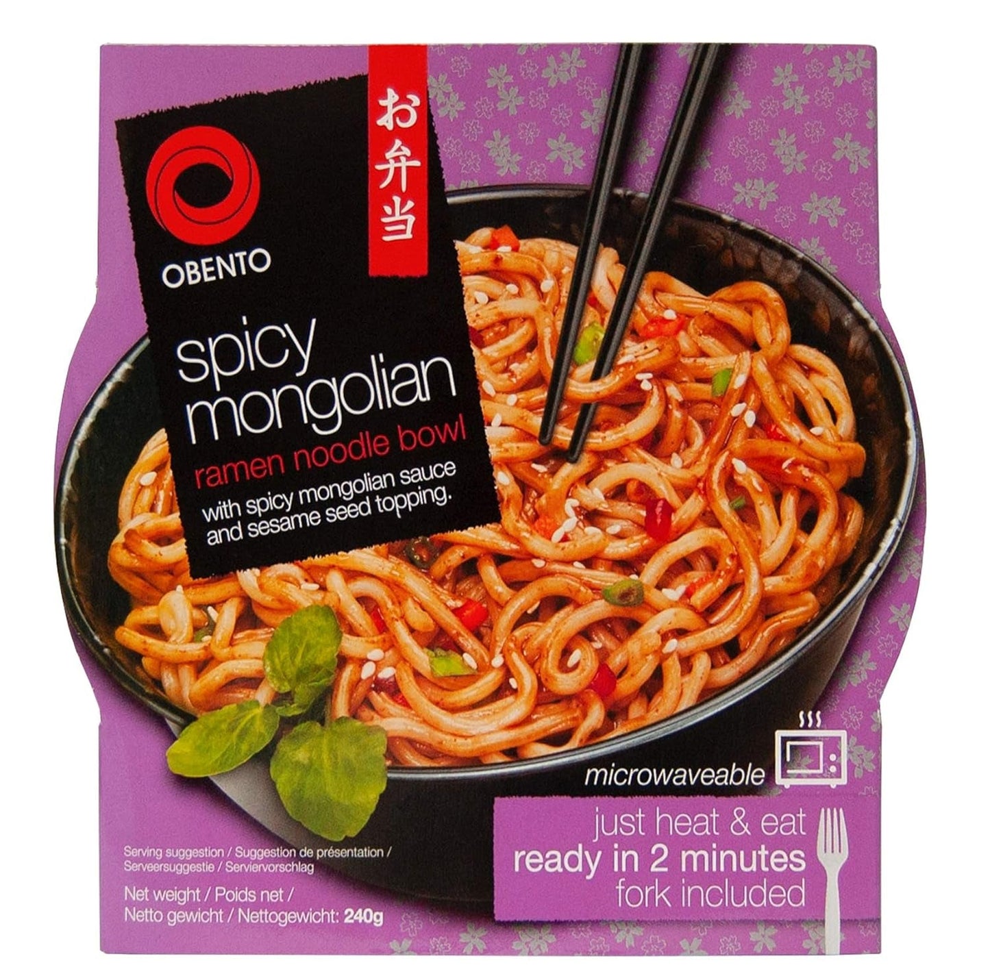 Sötsyrlig Udon-skål, färdigrätt för mikrovågsugn, 240 g