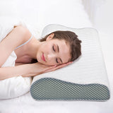 Fityou Memory Foam kudde, nackstödskudde, ergonomisk sovkudde, kylkudde, dubbelsidig design, tvättbart kuddfodral (67,5X40X13Cm) Cervikala ortopediska kuddar Naty Shop White + 3D Mesh 60X35X9/11Cm