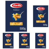 Barilla Pasta Classic Fusilli nr 98 från högkvalitativt durumvete, alltid al dente, Chili, Spaghetti, Fusilli, Penne, Italiensk, 500g