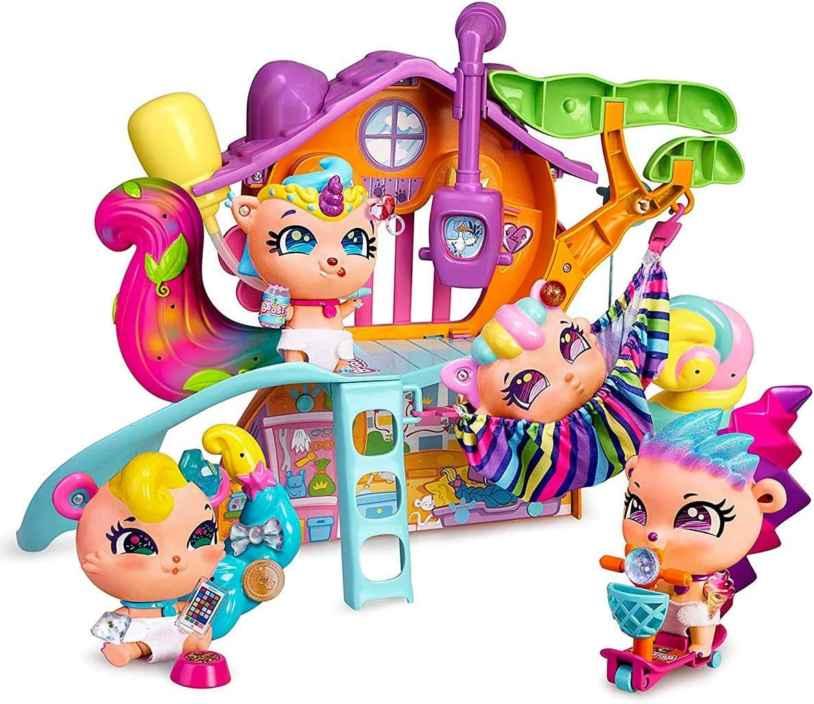 The Bellies from Bellyville - Beetree House, Beasties House Bellies Friends, Docktillbehör, presenter (Famosa 700015795) Naty Shop Dollhouses