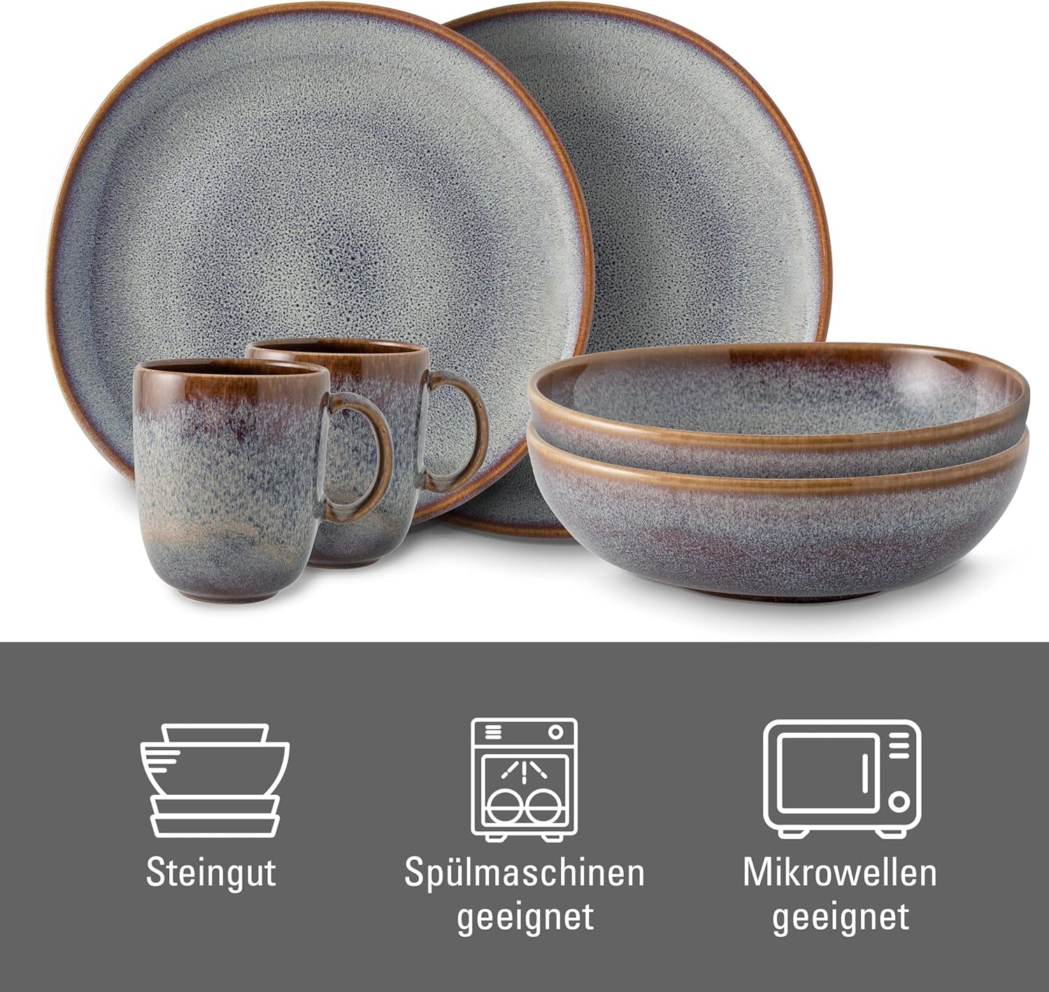 Lave beige frukostset från Villeroy & Boch, 6 st