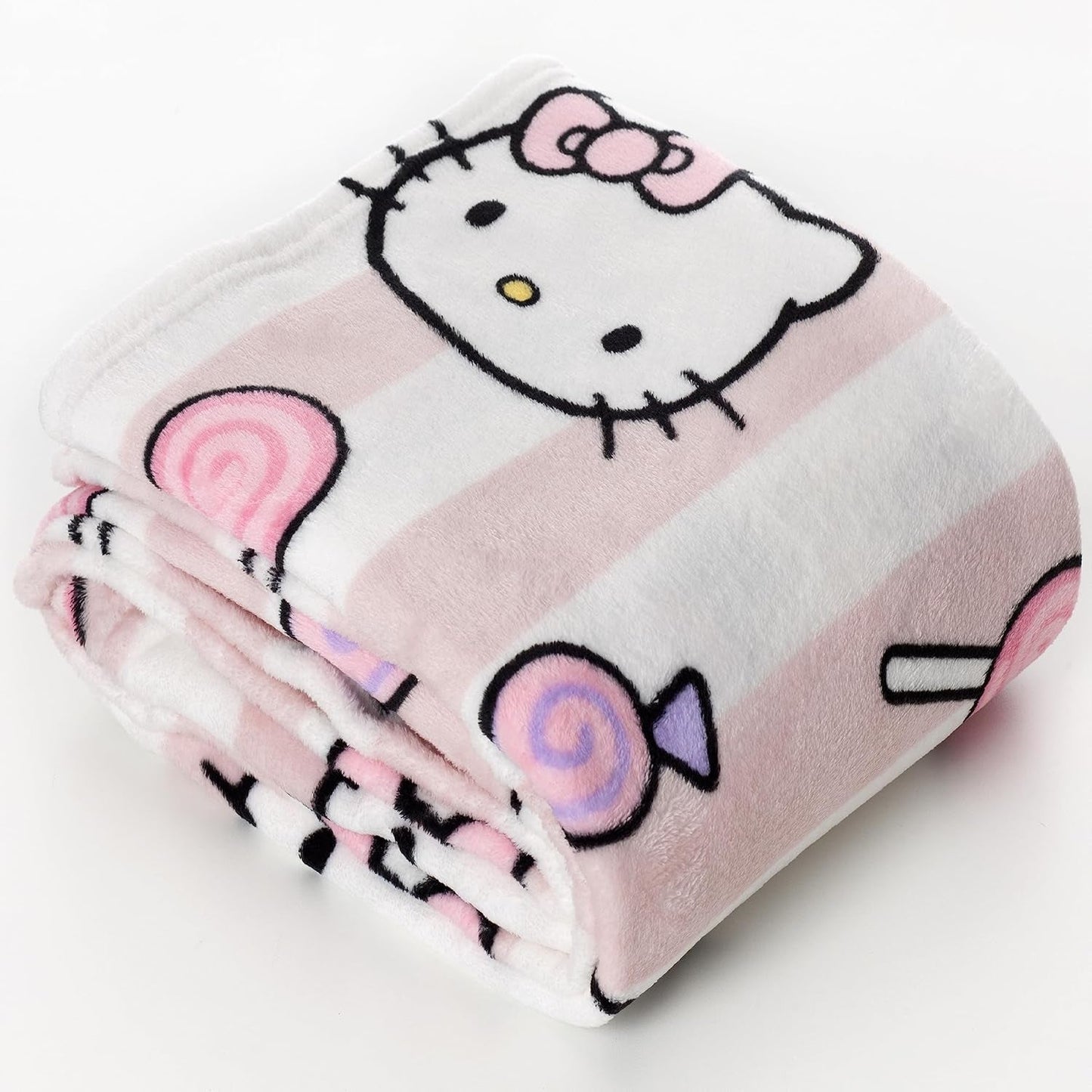 Hello Kitty överkast, rosa, mjuk filt 130X170Cm, överkast av mikrofiber eller bäddsoffa. Kvalitet med Oekotex certifikat, Sanrio sängar och filtar Besuche den Kanguru-Store