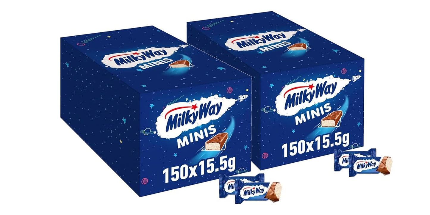 Minichokladkakor, chokladförpackning, lättmjölksgrädde, 150 x 15,5 g, 2,3 kg