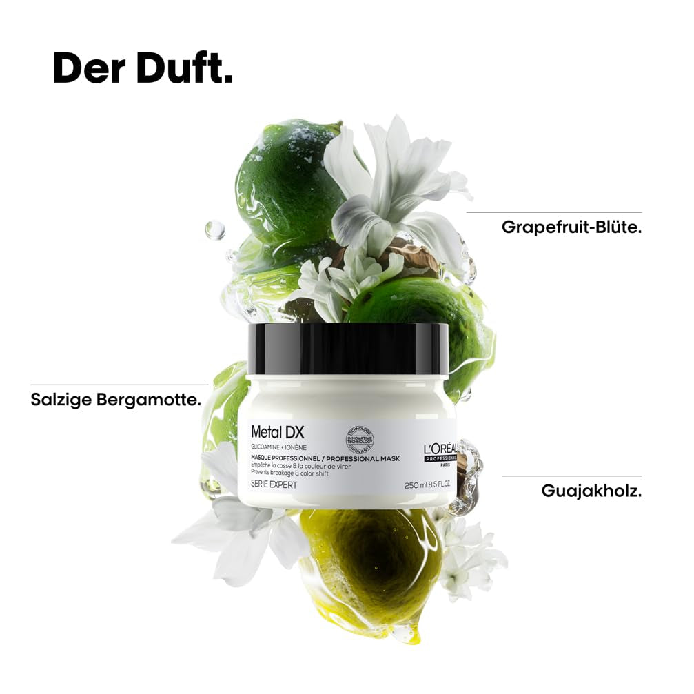 L'Oréal Professionnel För färgat hår, Strålande färger och glans, Expertsortiment, Metal DX Hair Mask Naty Shop