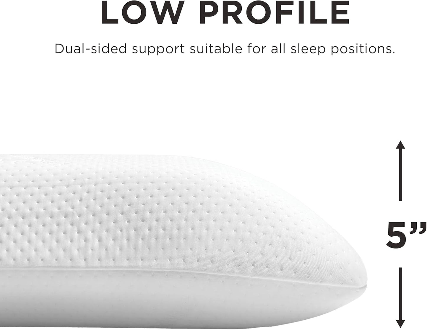 TEMPUR-PEDIC Symphony Kudde Tillverkad av memory foam, Lyxig, Mjuk, Standard, Vita Standardkuddar Naty Shop